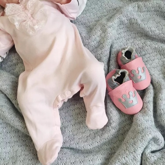 Other - Pink Slip on baby shoe